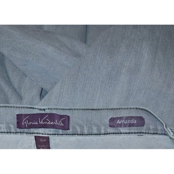 Gloria Vanderbilt Women's 16W Black And Gray Jeans 36x30 Lot Of Two - Picture 4 of 9